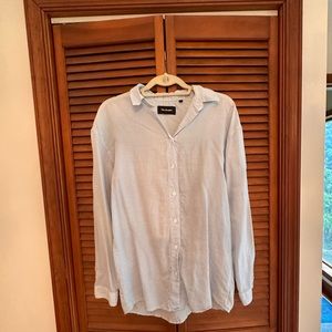 The Kooples pinstripe boyfriend shirt